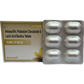 Clobil CV 625 LB Amoxycillin Potassium Clavulanate Lactic Acid Bacillus Tablet